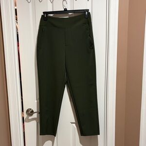 Athleta Olive Green Cropped Ponte Pants